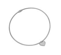 DLUKENY Collier élégant avec pendentif en forme de cœur/sphère - Chaîne en os de serpent - Bijou élégant pour femmes et filles à la mode, Round, Métal