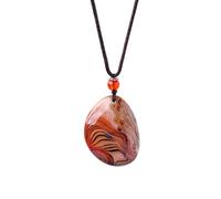 DLUKENY Collier en agate de cristal naturel avec accessoire distinctif pour améliorer votre goût tendance et personnaliser votre goût, Cristal