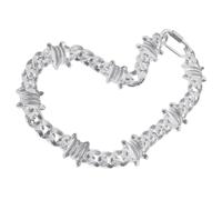 DLUKENY Collier ras du cou barbelé tendance fait à la main avec pendentif cadenas style punk, hip-hop, bijoux tendance pour fête, Acrylique