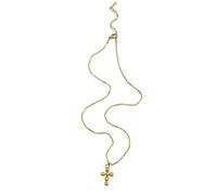 DLUKENY Collier tendance avec pendentif réglable en acier inoxydable pour un usage quotidien ou une fête, Acier inoxydable