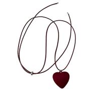 DLUKENY Collier vintage en forme de cœur avec pendentif en forme de cœur - Cadeau pour femme élégante, Short necklace, Flocage