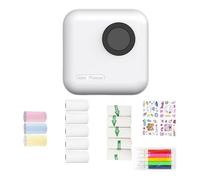DLUKENY Imprimante thermique de poche compatible Bluetooth pour étiquettes, mémos, liste, impression sans encre portable, petite imprimante thermique