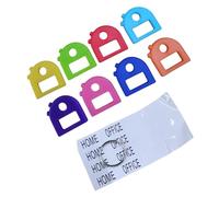 DLUKENY Lot de 8 housses colorées pour une identification facile avec des formes rondes et semi-rondes dans des couleurs vives. Protections flexibles