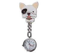 DLUKENY Montre d'infirmière à clip pour femme Motif chiot