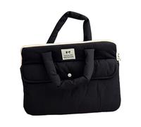 DLUKENY Organiseur d'ordinateur portable en tissu Oxford pour femmes de 11", 13", 14", 15", 15,6" avec poignée de transport supérieure, rembourrage antichoc et poche spacieuse, sac tendance pour