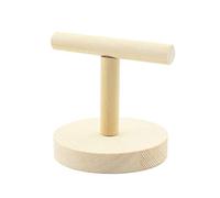 DLUKENY Perchoir en bois pour perroquet en forme de T pour plate-forme de jeu, dressage d'oiseaux, meulage des pattes d'animal domestique