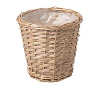 DLUKENY Planter en Osier en Osier Tissé Fait À Main avec Une Doublure en Plastique Idéale pour Les Jardins Intérieurs Les Décors Balcon Extérieur