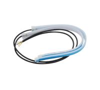 DLUMFPF Clignotant Latéral Rétroviseur Lot De 2 Feux Diurnes LED DRL 12 V Pour Voiture Bande Flexible Et Étanche Clignotants Blancs Feux De Freinage Jaunes(Ice blue to yellow,45CM)
