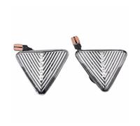 DLUMFPF Clignotant Latéral Rétroviseur Lot De 2 Latéraux Dynamiques LED Pour Mitsubishi Pour Colt CZC CZ3 Z23 Z24 Z25 Z33 Z34 Z3 Clignotants Séquentiels(Dynamic Crystal)