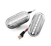 DLUMFPF Clignotant Latéral Rétroviseur Pour Megane 1 Pour Clio 1 2 Pour Kangoo Pour Espace Pour Dacia Pour Duster Pour Dokker Pour Lodgy 453 Feux De Position Latéraux À LED Dynamiques(Smoked black)