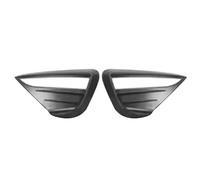 DLUMFPF Feux Brouillard Couvercle Protection Lame Becquet Phare Antibrouillard Avant, Couteau À Vent Noir Mat Pour Tesla Pour Modèle Y 2021 2022 2023