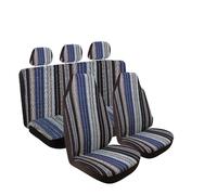 DLUMFPF Housses Siège Voiture À Rayures, Ensemble Complet avec Coussinets Ceinture, Housse Volant Universelle Lavable pour Voitures Housse Couvre Sieges