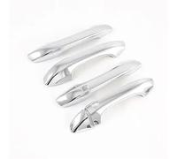 DLUMFPF Poignées De Porte Pour Kia K5 Pour Optima 2021-2023 Poignée De Porte Extérieure Argentée En Fiber Carbone, Garniture Couverture Moulée Décor Trou Serrure