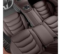 DLUNCPA Voiture Cuir PU Coussin de Siège pour Leapmotor C10 (2024+), Avant Arrière Coussins Ensembles, Toutes Saisons, Accessoire Voiture,Brown/A