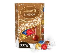 Lindt - Cornet LINDOR Assorti - Chocolat au Lait, Lait Noisettes, Noir et Blanc - Cœur Fondant - 337g