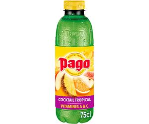 [DLUO proche] PAGO Jus multivitaminé saveur Cocktail Tropical - 75 cl