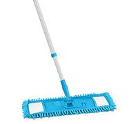 DLUX Pro-Kleen Balai à franges chenille super absorbant avec manche extensible pour sols stratifiés et carrelages en microfibre