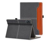 DLveer Coque pour Teclast P40HD/P40S/M40 Plus/M40 Pro Tablette 10.1 Pouces, Housse en Cuir PU avec Support Multi-Angle et Poche,Denim Noir