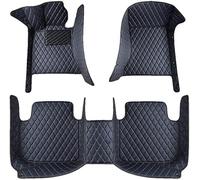 DLwdsd Tapis Voiture pour Hyundai Tucson 2016-2020,Tous Temps Cuir Antidérapant Imperméable Tapis,Avant Arrière Automobile Tout Compris Floor Mats Moquette,D/Black-Blue