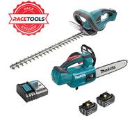 DLXRT02 MAKITA 2 outils Jardin 18V LXT (DUC254Z + DUH523Z + 2 x 5Ah + DC18RC)