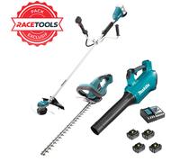 DLXRT04 MAKITA 3 outils Jardin 18V LXT (DUR368AZ + DUH523Z + DUB184Z + 4 x 5Ah + DC18RC)