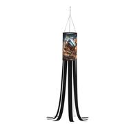 Dlxw 40 "Durable Outdoor Hanging Decorative Patio Garden Terrace Home Decor ! Manche à air Halloween pour rendre votre espace extérieur amusant ! Rugby on fire