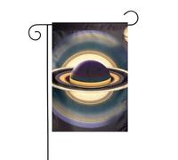 Dlxw Beau drapeau saturne de 30,48 x 45,72 cm double face pour créer une décoration de jardin romantique pour la maison et l'extérieur. Améliorez le goût de votre décoration de jardin, maison et