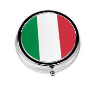 Dlxw Boîte de rangement tendance en métal avec miroir, facile à ranger des médicaments. Drapeau italien