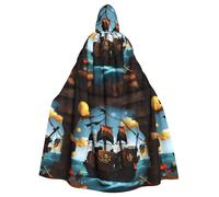 DLXW cape à capuche bateau pirate dessin animé pour homme et femme