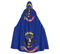 DLXW cape à capuche drapeau du dakota du nord pour hommes et femmes