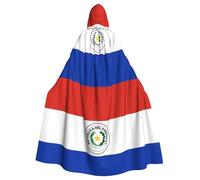 DLXW cape homme femme halloween cape capuche reine costume renaissance médiévale costume drapeau du paraguay