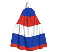 DLXW cape homme femme halloween cape capuche reine costume renaissance médiévale costume drapeau russe