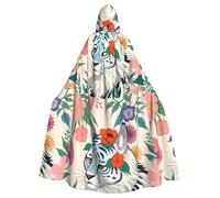 DLXW cape homme femme halloween cape capuche robe reine costume renaissance médiévale costume mignon tigre blanc