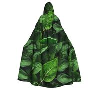 DLXW cape homme femme halloween cape capuche robe reine costume renaissance médiévale costume vert feuille nature