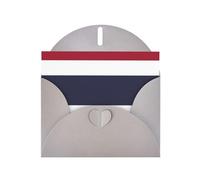 DLXW Carte vierge drapeau de la Thaïlande avec enveloppe, carte de vœux, carte de remerciement, 15,2 x 10,2 cm, enveloppe grise