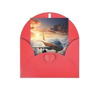 DLXW Cartes de remerciement vierges avec enveloppes invitant les parents, les amis, les frères, les sœurs, les voisins, les collègues, les avions sont en plein essor