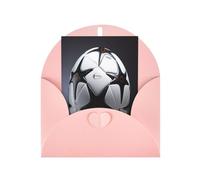 DLXW Cartes de remerciement vierges avec enveloppes invitant parents, amis, frères, sœurs, voisins, collègues, carte de vœux noir et blanc football