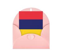 DLXW Cartes de remerciement vierges avec enveloppes invitant parents, amis, frères, sœurs, voisins, collègues, carte de vœux drapeau de l'île Maurice