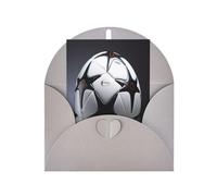 DLXW Cartes de remerciement vierges avec enveloppes invitant parents, amis, frères, sœurs, voisins, collègues, carte de vœux noir et blanc football