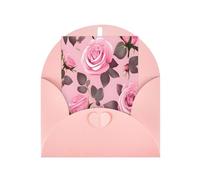 DLXW Cartes de remerciement vierges avec enveloppes invitant parents, amis, frères, sœurs, voisins, collègues, cartes de vœux jolies roses roses