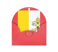 DLXW Cartes de remerciement vierges avec enveloppes invitant parents, amis, frères, sœurs, voisins, collègues, carte de vœux drapeau du Vatican