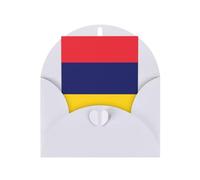 DLXW Cartes de remerciement vierges avec enveloppes invitant parents, amis, frères, sœurs, voisins, collègues, carte de vœux drapeau de l'île Maurice