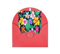 DLXW Cartes de remerciement vierges avec enveloppes invitant parents, amis, frères, sœurs, voisins, collègues, cartes de vœux fleurs colorées