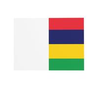 DLXW Cartes de remerciement vierges avec enveloppes invitant parents, amis, frères, sœurs, voisins, collègues, carte de vœux drapeau de l'île Maurice