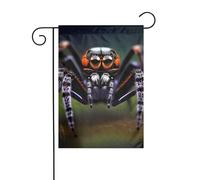 Dlxw Drapeau araignées de la forêt tropicale tropicale 30,48 x 45,72 cm double face pour créer une décoration de jardin romantique pour la maison et l'extérieur. Améliorez le goût de votre décoration