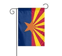 Dlxw Drapeau Arizona 30,48 x 45,72 cm double face pour l'extérieur crée une décoration de jardin romantique pour la maison et l'extérieur. Améliorez le goût de votre décoration de jardin à la maison