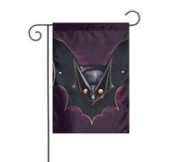 Dlxw Drapeau chauve-souris fantôme noir de 30,48 x 45,72 cm double face pour créer une décoration de jardin romantique pour la maison et l'extérieur. Améliorez le goût de votre décoration de jardin à