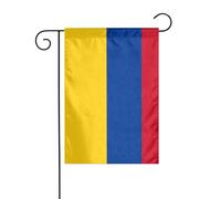 Dlxw Drapeau de la Colombie 30,48 x 45,72 cm double face pour créer une décoration de jardin romantique pour la maison et l'extérieur. Améliorez le goût de votre décoration de jardin, maison et