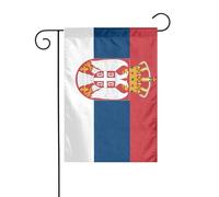Dlxw Drapeau de la Serbie 30,48 x 45,72 cm double face pour créer une décoration de jardin romantique pour la maison et l'extérieur. Améliorez le goût de votre décoration de jardin, maison et