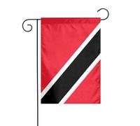 Dlxw Drapeau de la Trinité-et-Tobago 30,48 x 45,72 cm Double face pour l'extérieur crée une décoration de jardin romantique pour la maison et l'extérieur. Améliorez le goût de votre décoration de